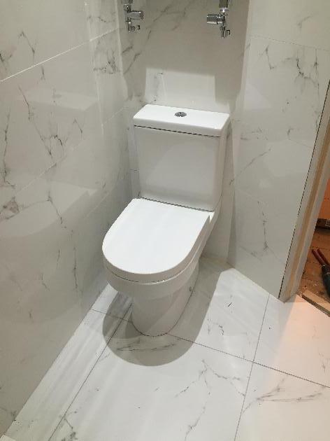 We squeezed this en suite in, the customer wanted a shower that was easier to use than the one over their bath